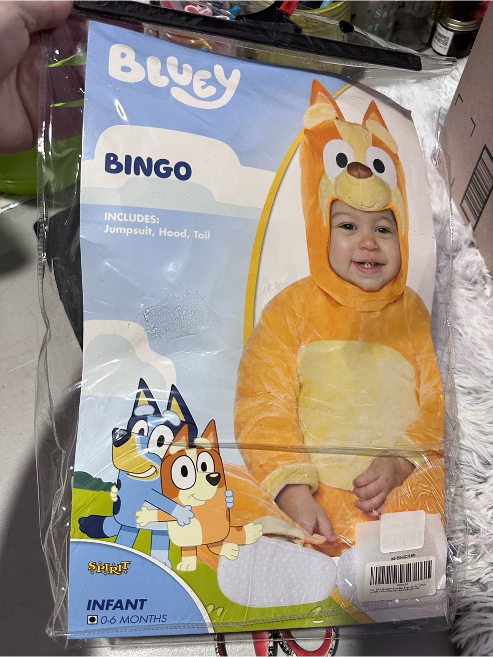Bluey Halloween costume
In bingo infant size 0-6 months